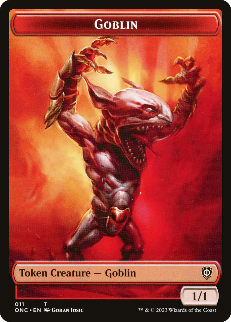 Goblin (TONC-011) - Phyrexia: All Will Be One Commander Tokens-1