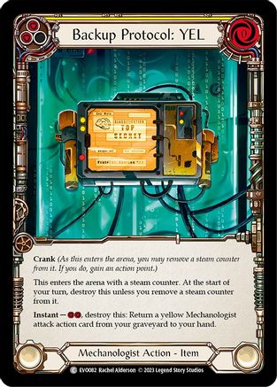 Backup Protocol: YEL [EVO082] (Bright Lights)  Rainbow Foil-1
