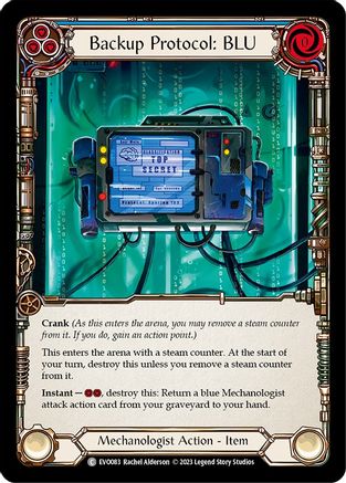 Backup Protocol: BLU [EVO083] (Bright Lights)  Rainbow Foil-1