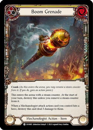Boom Grenade (Yellow) [EVO085] (Bright Lights)  Rainbow Foil-1