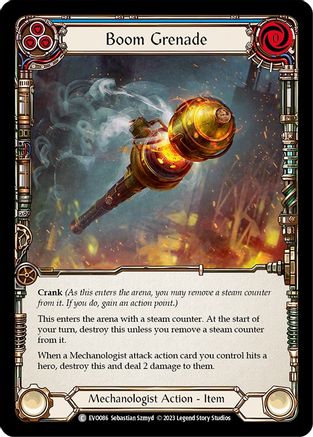 Boom Grenade (Blue) [EVO086] (Bright Lights)  Rainbow Foil-1