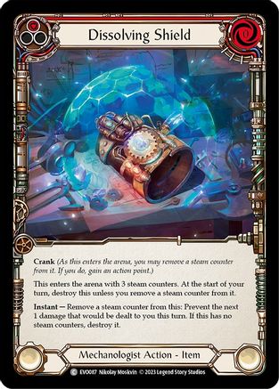 Dissolving Shield (Red) [EVO087] (Bright Lights)  Rainbow Foil-1