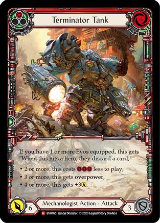Terminator Tank (Extended Art) [EVO055] (Bright Lights)  Rainbow Foil-1