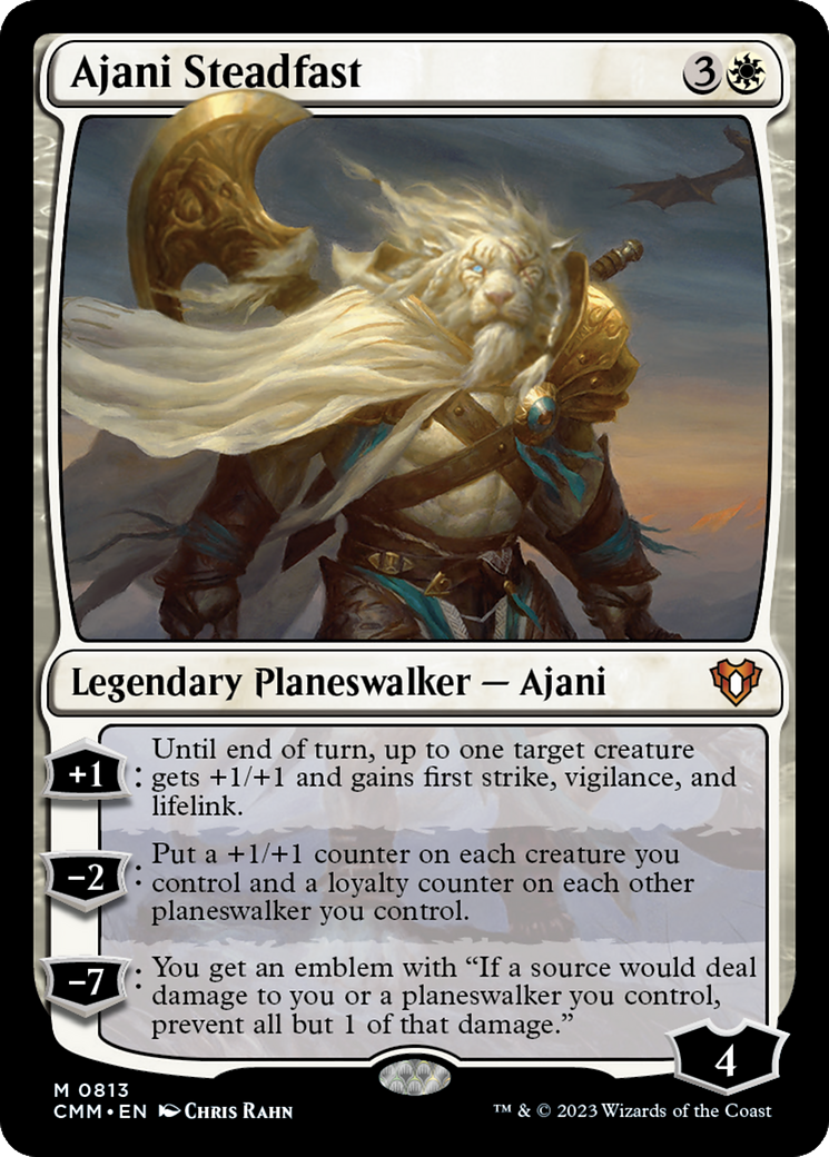 Ajani Steadfast [Commander Masters]-1