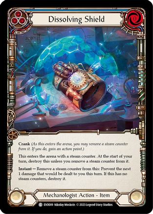 Dissolving Shield (Blue) [EVO089] (Bright Lights)  Rainbow Foil-1