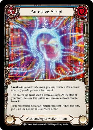 Autosave Script [EVO098] (Bright Lights)  Rainbow Foil-1