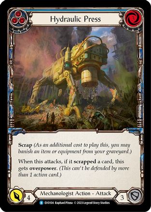 Hydraulic Press (Blue) [EVO104] (Bright Lights)  Rainbow Foil-1