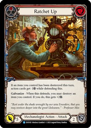 Ratchet Up (Red) [EVO105] (Bright Lights)  Rainbow Foil-1