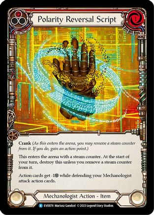 Polarity Reversal Script [EVO078] (Bright Lights)  Rainbow Foil-1