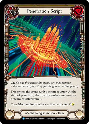 Penetration Script [EVO079] (Bright Lights)  Rainbow Foil-1