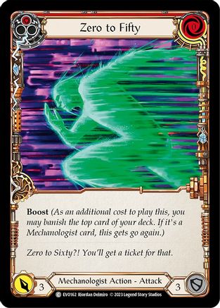 Zero to Fifty (Red) [EVO162] (Bright Lights)  Rainbow Foil-1