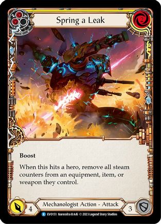 Spring a Leak (Yellow) [EVO151] (Bright Lights)  Rainbow Foil-1