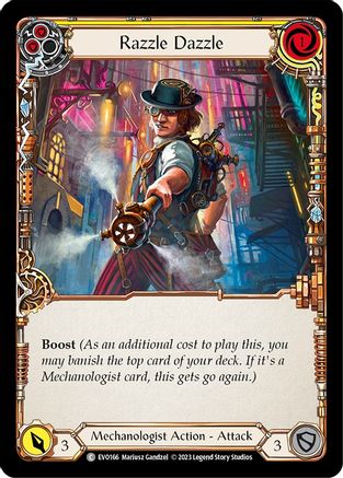 Razzle Dazzle (Yellow) [EVO166] (Bright Lights)  Rainbow Foil-1