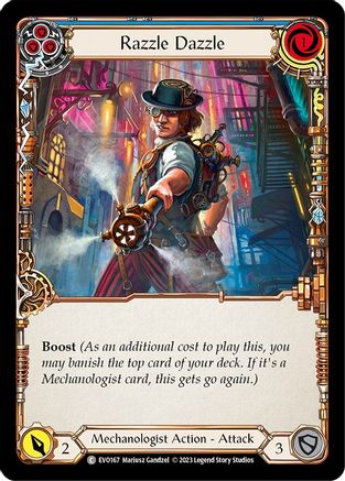 Razzle Dazzle (Blue) [EVO167] (Bright Lights)  Rainbow Foil-1