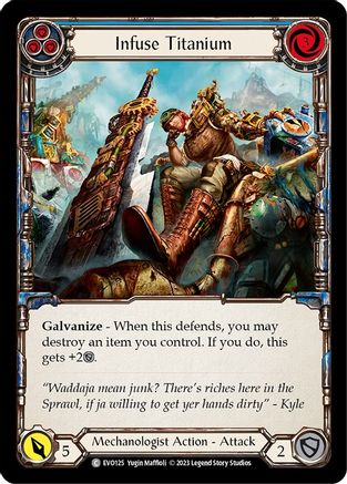 Infuse Titanium (Blue) [EVO125] (Bright Lights)  Rainbow Foil-1