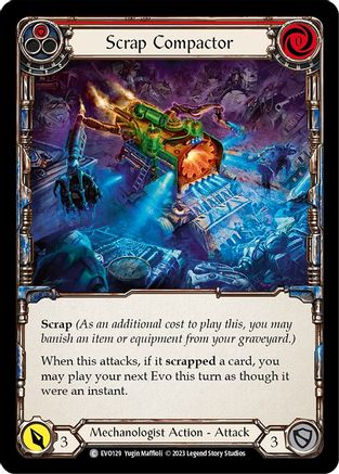 Scrap Compactor (Red) [EVO129] (Bright Lights)  Rainbow Foil-1