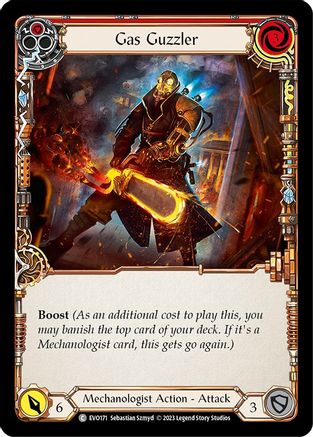 Gas Guzzler (Red) [EVO171] (Bright Lights)  Rainbow Foil-1