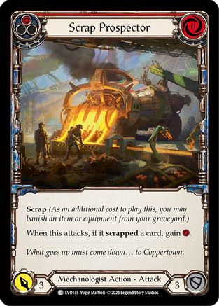 Scrap Prospector (Red) [EVO135] (Bright Lights)  Rainbow Foil-1