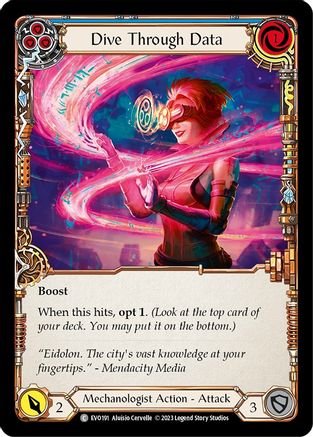 Dive Through Data (Blue) [EVO191] (Bright Lights)  Rainbow Foil-1