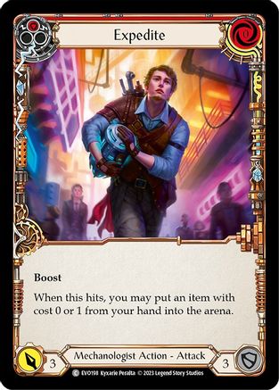 Expedite (Red) [EVO198] (Bright Lights)  Rainbow Foil-1