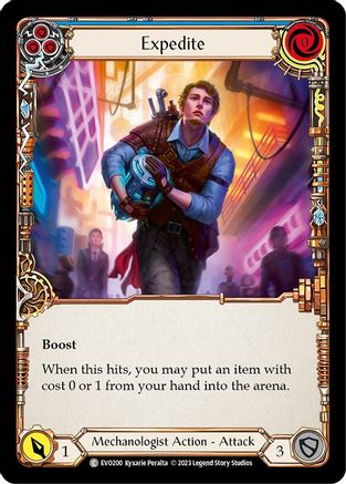 Expedite (Blue) [EVO200] (Bright Lights)  Rainbow Foil-1