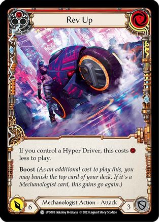 Rev Up (Red) [EVO183] (Bright Lights)  Rainbow Foil-1