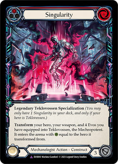Singularity // Teklovossen, the Mechropotent (Cold Foil Marvel) [EVO010] (Bright Lights)  Cold Foil-1