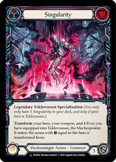 Singularity // Teklovossen, the Mechropotent (Cold Foil Marvel) [EVO010] (Bright Lights)  Cold Foil-3