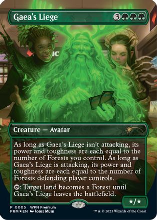 Gaea's Liege (Borderless) [Wizards Play Network 2024]-1