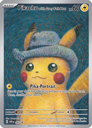 Pikachu with Grey Felt Hat (085) [Scarlet & Violet: Black Star Promos]