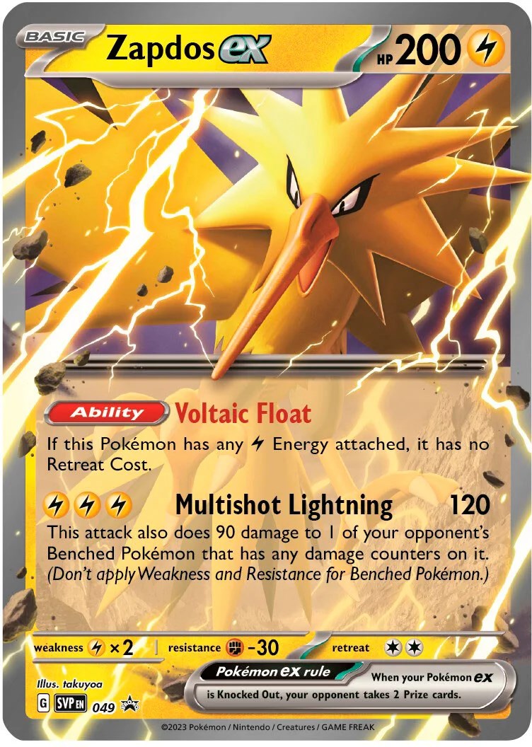Zapdos ex (049) [Scarlet & Violet: Black Star Promos]-1