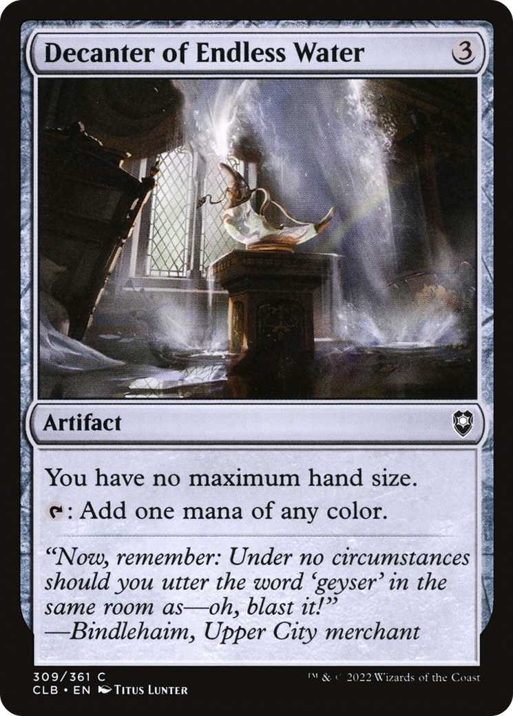 Decanter of Endless Water [Commander Legends: Battle for Baldur's Gate]-1