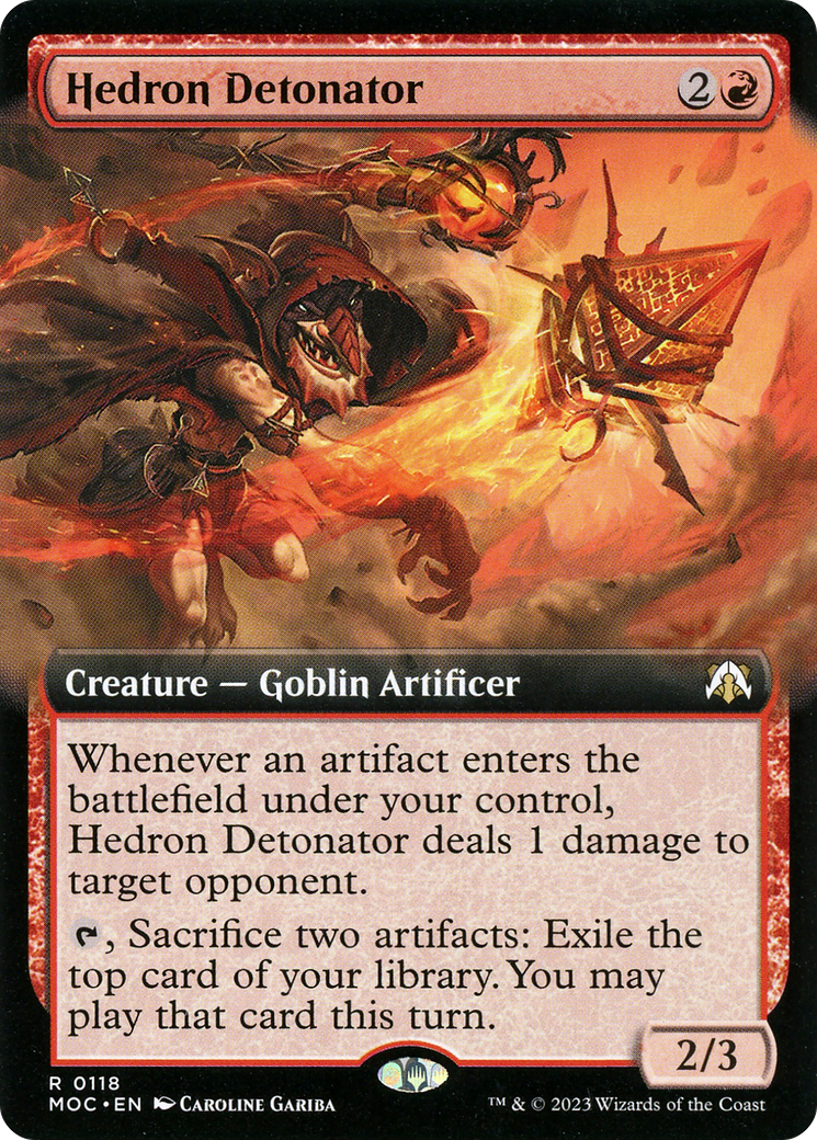 Hedron Detonator (Extended Art) [March of the Machine Commander]-1