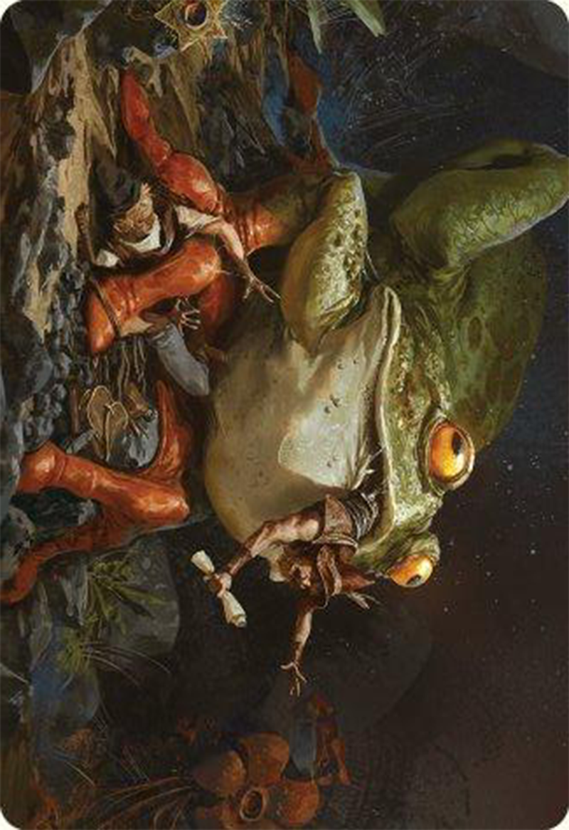 Rampant Frogantua Art Card [Modern Horizons 3 Art Series]-1