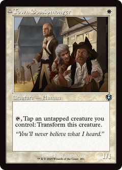 Town Gossipmonger // Incited Rabble (Retro Frame) [Innistrad Remastered]-1