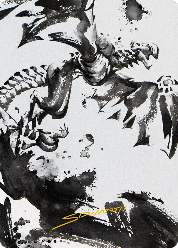 Quicksilver Fisher Art Card (Gold-Stamped Signature) [Phyrexia: All Will Be One Art Series]-1