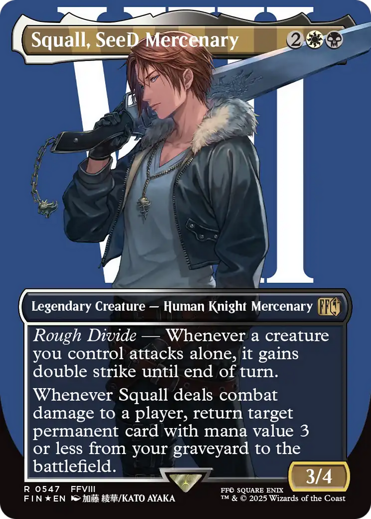 Squall, SeeD Mercenary (Borderless) (Surge Foil) [FINAL FANTASY]-1