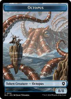 Octopus // Rabbit Double-Sided Token [Bloomburrow Commander Tokens]-1