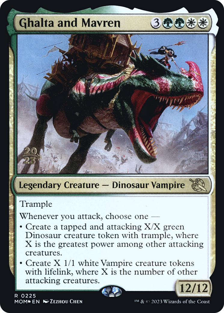 Ghalta and Mavren [March of the Machine Prerelease Promos]-1