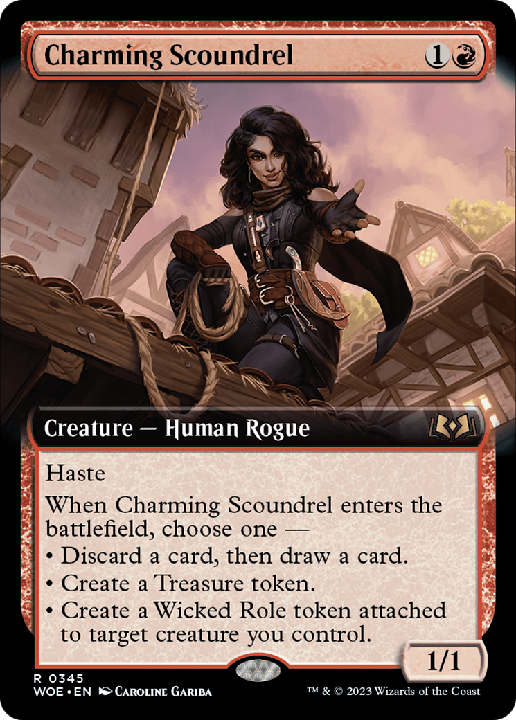 Charming Scoundrel (Extended Art) [Wilds of Eldraine]-1