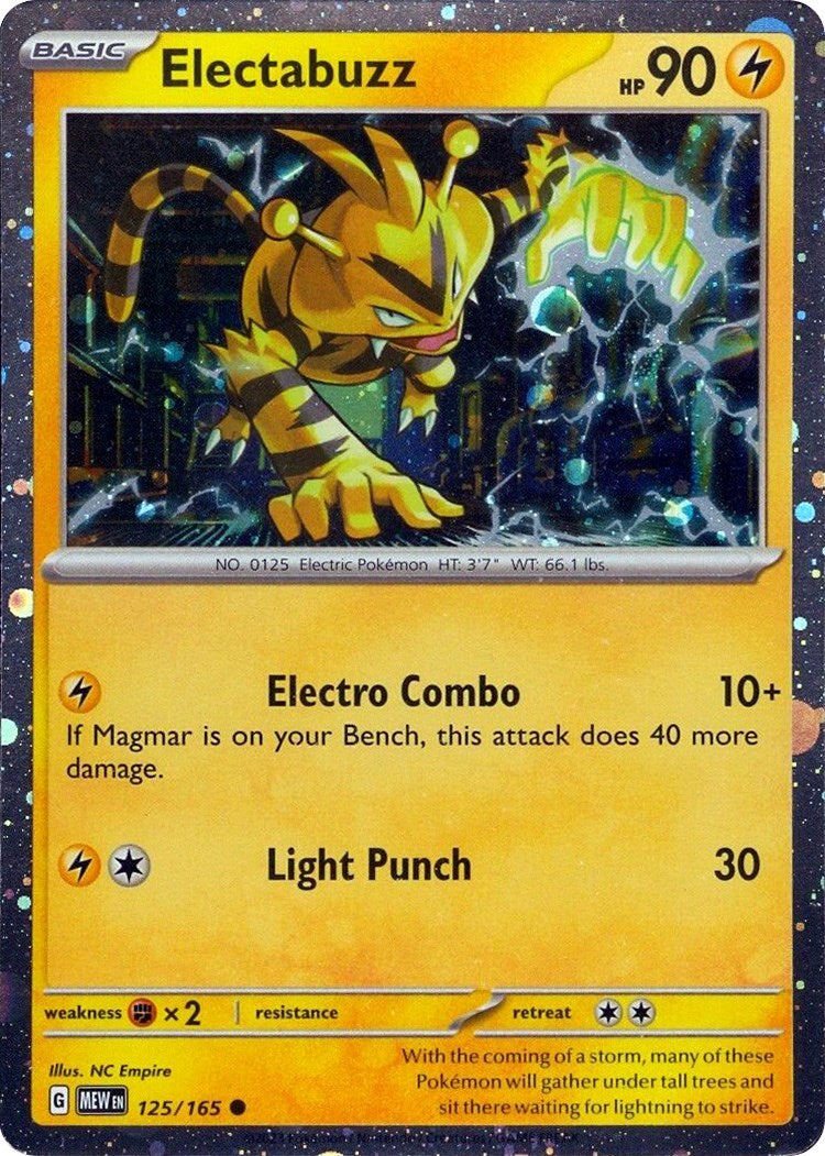 Electabuzz (125/165) (Cosmos Holo) [Miscellaneous Cards]-1