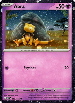 Abra (063/165) (Cosmos Holo) [Miscellaneous Cards]-1