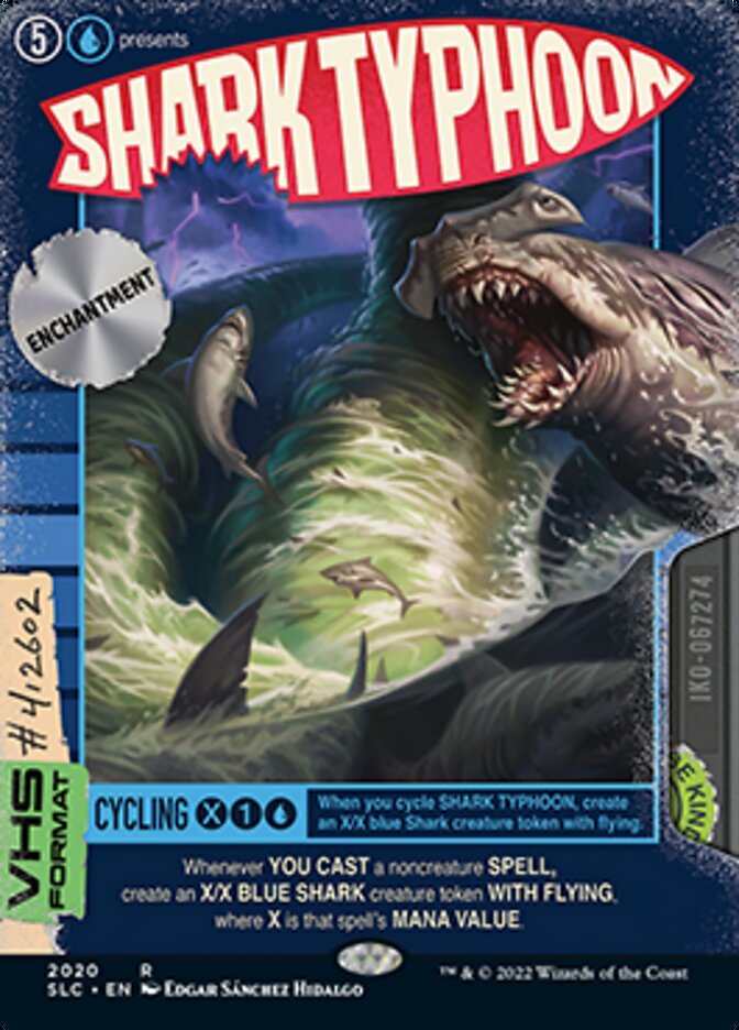 Shark Typhoon (Borderless Alternate Art) [Secret Lair Countdown Kit]
