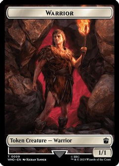 Warrior // Treasure (0029) Double-Sided Token (WHO-9 // 29) - Universes Beyond: Doctor Who Foil-1