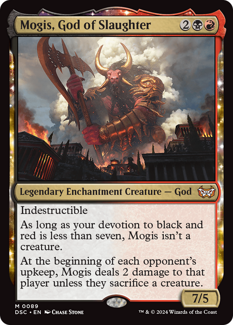 Mogis, God of Slaughter [Duskmourn: House of Horror Commander]-1