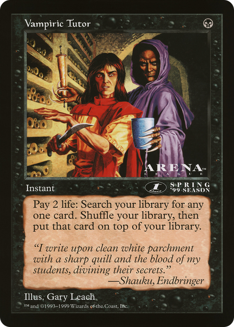 Vampiric Tutor (OLEP-074) - Oversized League Prizes-1