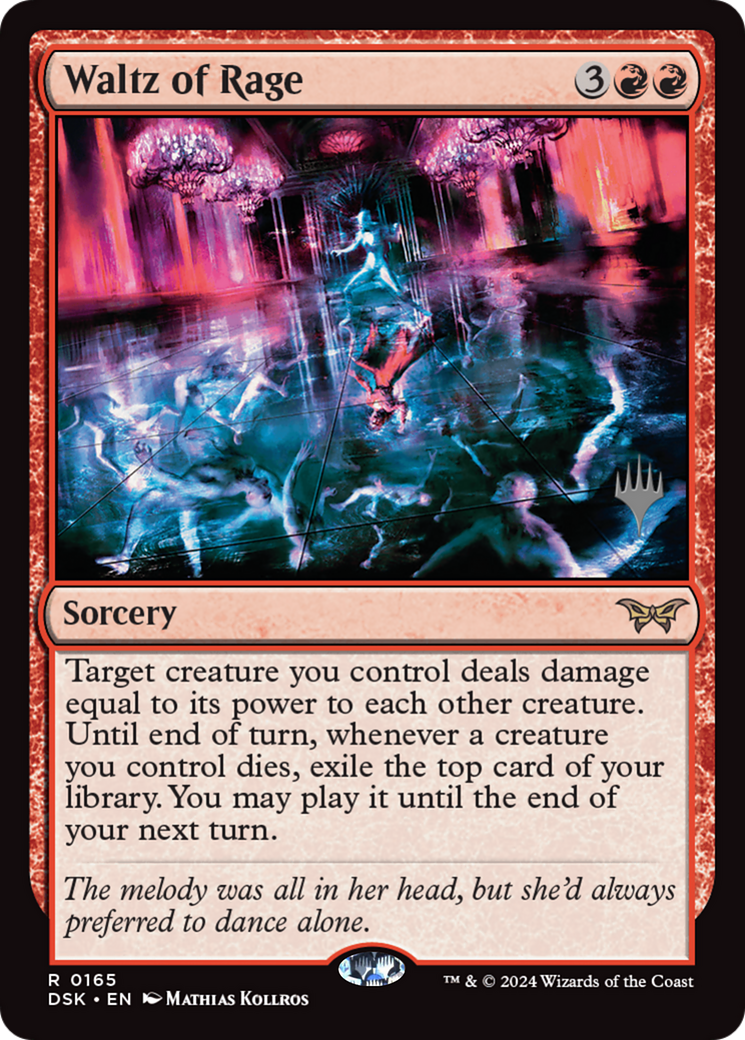 Waltz of Rage (PPDSK-165) - Duskmourn: House of Horror Promos Foil-1
