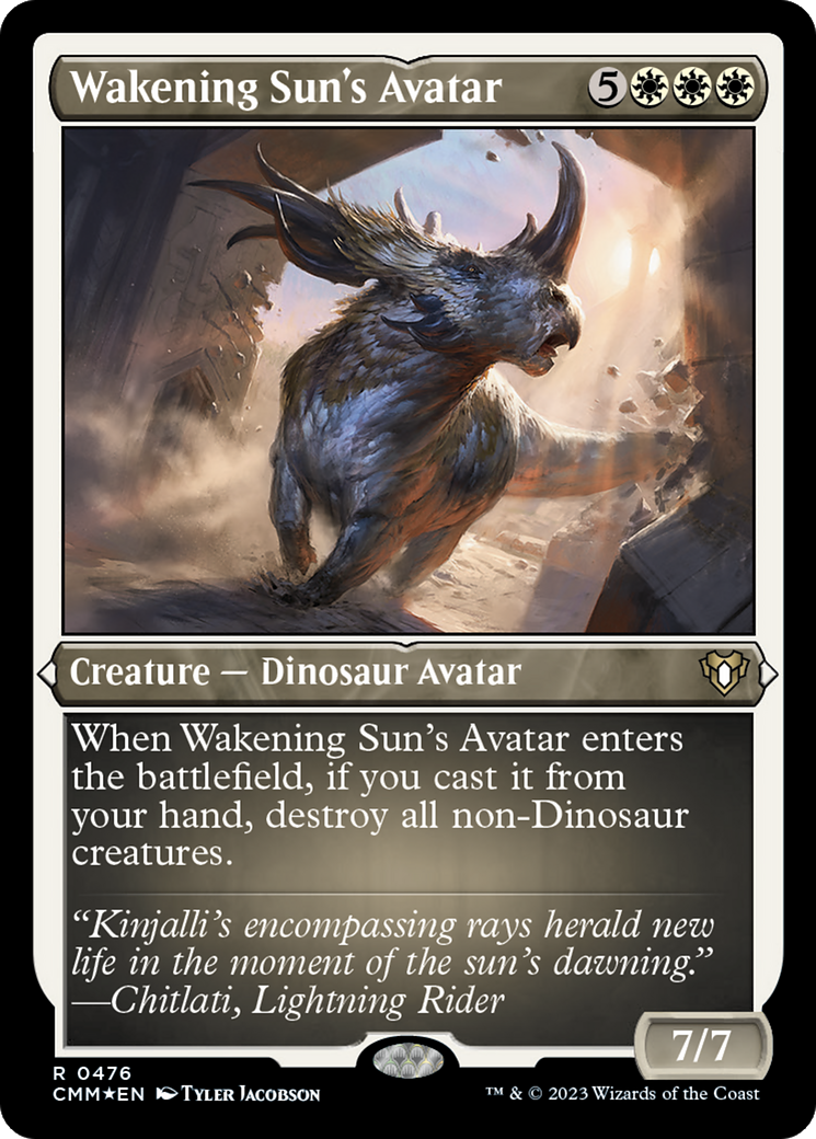 Wakening Sun's Avatar (Foil Etched) [Commander Masters]-1