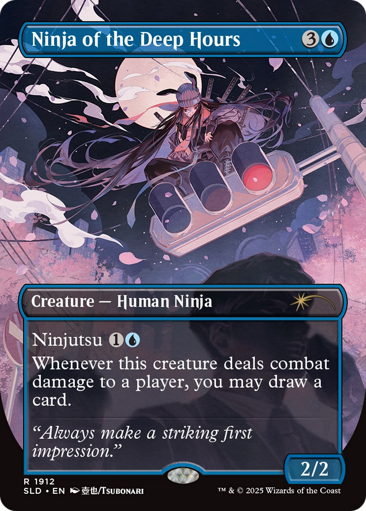 Ninja of the Deep Hours (SLD-1912) - Secret Lair Drop (Borderless) Foil-1
