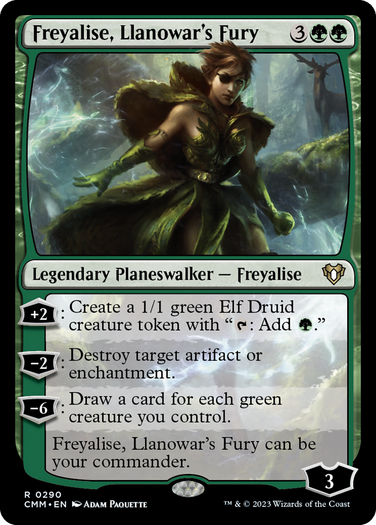Freyalise, Llanowar's Fury [Commander Masters]-1